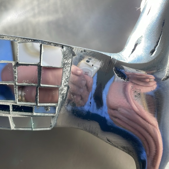 Mirrored mental dachshund themed Santa  serving/candy dish - Picture 15 of 15